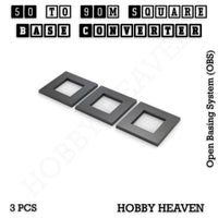 Square to Square Bases Size Converters 3d Print Full Range