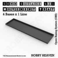 Square & Rectangle Movement Trays for Miniature Tabletop Games | Compatible with Popular Wargames | Full Range UK