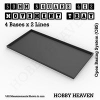 Square & Rectangle Movement Trays for Miniature Tabletop Games | Compatible with Popular Wargames | Full Range UK