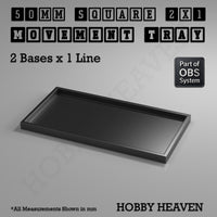 Square Movement Trays | OBS System | 20mm 25mm 30mm 40mm 50mm Bases