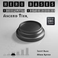 Hero Bases Display Extenders | Round and Ovals | Convert Gaming Bases to Display Bases & Plinths
