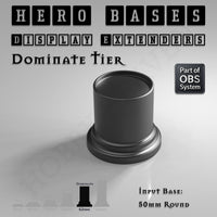 Hero Bases Display Extenders | Round and Ovals | Convert Gaming Bases to Display Bases & Plinths
