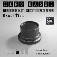 Hero Bases Display Extenders | Round and Ovals | Convert Gaming Bases to Display Bases & Plinths