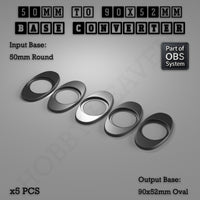 Round To Oval Bases Size Converters 3d Print Full Range