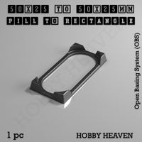 Wargaming Oval to Rectangle Base Converters โ Tabletop Games | 3D Printed Tabletop Accessories
