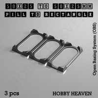 Wargaming Oval to Rectangle Base Converters โ Tabletop Games | 3D Printed Tabletop Accessories