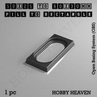 Wargaming Oval to Rectangle Base Converters โ Tabletop Games | 3D Printed Tabletop Accessories