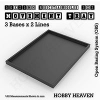 Square & Rectangle Movement Trays for Miniature Tabletop Games | Compatible with Popular Wargames | Full Range UK