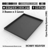 Square & Rectangle Movement Trays for Miniature Tabletop Games | Compatible with Popular Wargames | Full Range UK