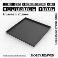 Square & Rectangle Movement Trays for Miniature Tabletop Games | Compatible with Popular Wargames | Full Range UK
