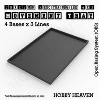 Square & Rectangle Movement Trays for Miniature Tabletop Games | Compatible with Popular Wargames | Full Range UK