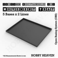 Square & Rectangle Movement Trays for Miniature Tabletop Games | Compatible with Popular Wargames | Full Range UK