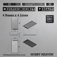 Rectangle Movement Trays | Cavalry & Monsters | 50×25-100×60mm | OBS System