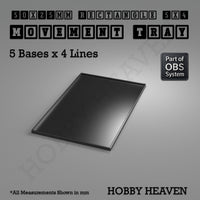 Rectangle Movement Trays | Cavalry & Monsters | 50×25-100×60mm | OBS System