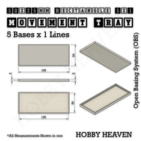 Square & Rectangle Movement Trays for Miniature Tabletop Games | Compatible with Popular Wargames | Full Range UK