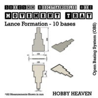 Square & Rectangle Movement Trays for Miniature Tabletop Games | Compatible with Popular Wargames | Full Range UK