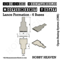 Square & Rectangle Movement Trays for Miniature Tabletop Games | Compatible with Popular Wargames | Full Range UK