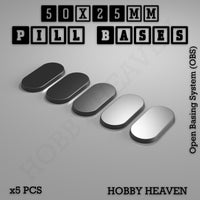 Pill Bases Range - 3d Print Full Range Tabletop Games