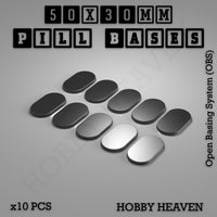 Pill Bases Range - 3d Print Full Range Tabletop Games