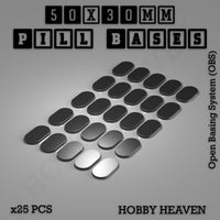 Pill Bases Range - 3d Print Full Range Tabletop Games