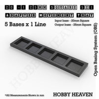 Square and Rectangle Movement Trays Adapters for Tabletop Games