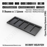 Square and Rectangle Movement Trays Adapters for Tabletop Games