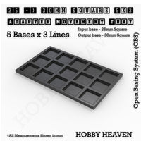 Square and Rectangle Movement Trays Adapters for Tabletop Games