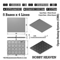 Round to Square Movement Trays Adapters for Tabletop Games