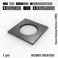 Round to Square Bases Shape and Size Converters 3d Print Full Range