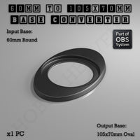 Round To Oval Bases Size Converters 3d Print Full Range