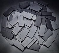 60x30mm Rectangle Plain Plastic Bases - Hobby Heaven
