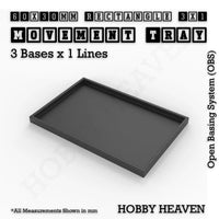 Square & Rectangle Movement Trays for Miniature Tabletop Games | Compatible with Popular Wargames | Full Range UK