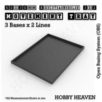Square & Rectangle Movement Trays for Miniature Tabletop Games | Compatible with Popular Wargames | Full Range UK