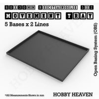 Square & Rectangle Movement Trays for Miniature Tabletop Games | Compatible with Popular Wargames | Full Range UK