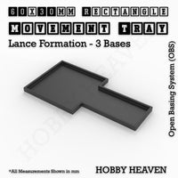 Square & Rectangle Movement Trays for Miniature Tabletop Games | Compatible with Popular Wargames | Full Range UK