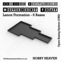 Square & Rectangle Movement Trays for Miniature Tabletop Games | Compatible with Popular Wargames | Full Range UK