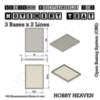 Square & Rectangle Movement Trays for Miniature Tabletop Games | Compatible with Popular Wargames | Full Range UK