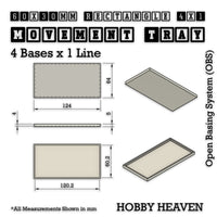 Square & Rectangle Movement Trays for Miniature Tabletop Games | Compatible with Popular Wargames | Full Range UK