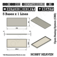 Square & Rectangle Movement Trays for Miniature Tabletop Games | Compatible with Popular Wargames | Full Range UK