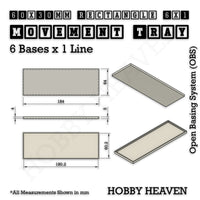 Square & Rectangle Movement Trays for Miniature Tabletop Games | Compatible with Popular Wargames | Full Range UK