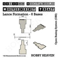 Square & Rectangle Movement Trays for Miniature Tabletop Games | Compatible with Popular Wargames | Full Range UK