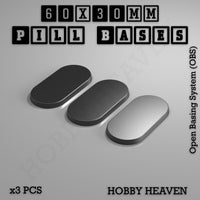 Pill Bases Range - 3d Print Full Range Tabletop Games