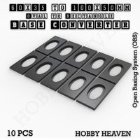 Wargaming Oval to Rectangle Base Converters – Tabletop Games | 3D Printed Tabletop Accessories