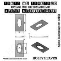 Wargaming Oval to Rectangle Base Converters – Tabletop Games | 3D Printed Tabletop Accessories