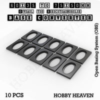 Wargaming Oval to Rectangle Base Converters – Tabletop Games | 3D Printed Tabletop Accessories