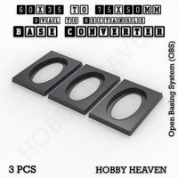 Wargaming Oval to Rectangle Base Converters – Tabletop Games | 3D Printed Tabletop Accessories