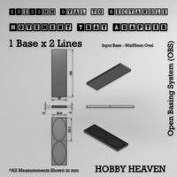 Oval to Rectangle Movement Tray Adapters