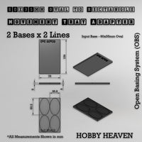Oval to Rectangle Movement Tray Adapters
