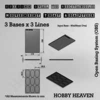 Oval to Rectangle Movement Tray Adapters