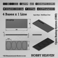 Oval to Rectangle Movement Tray Adapters